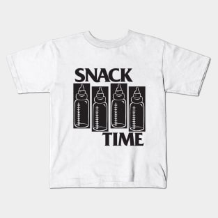 SNACK TIME - cool alternative rock music baby band Kids T-Shirt